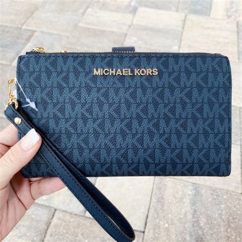 michael kors wallet phone|michael kors double zip wallet.